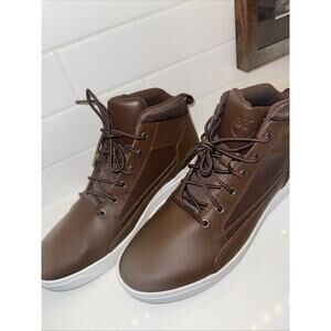 Timberland Men’s Allston Mid Lace-Up Sneaker — Medium Brown Leather — Size 11.5